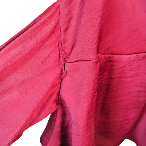 Moulinette Soeurs Velements by Anthropologie Silky Feel Long Waist Tie Blouse 4 - Picture 5 of 16